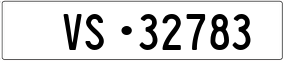 Trailer License Plate